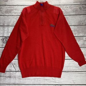Vintage 80's Ll‎ Bean High trek Wool Fleece Men's Size Large Red Made In USA